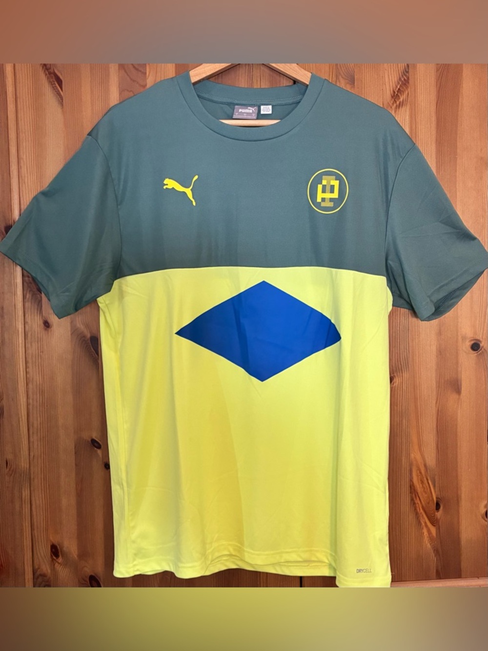 Puma Fußball Tee 60s Retro Vintage Style Futbol Soccer Kit Jersey Shirt Mens M